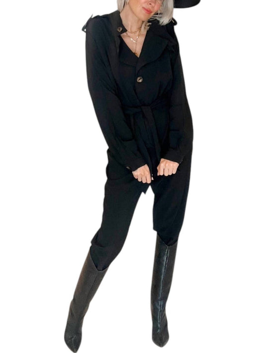 Rivir - ROLL UP SLEEVE JUMPSUIT