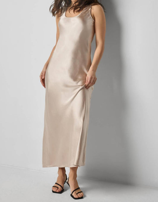Lilla P - Satin Bias Maxi Dress