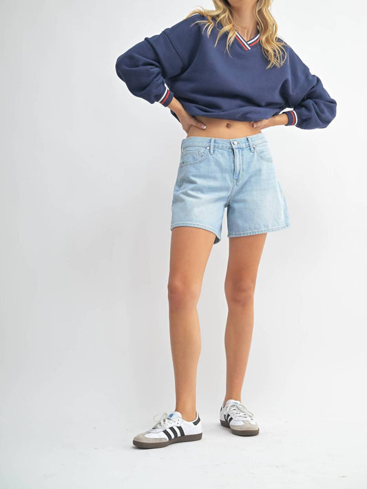 Just Black Denim - Lightweight Longer Length Shorts