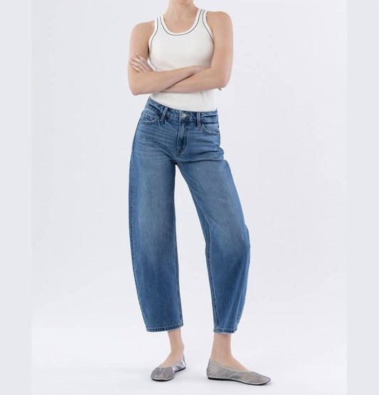 Vervet By Flying Monkey - Viola High Rise Barrel Jeans