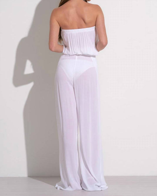Elan - Strapless Wide Leg Jumpsuit