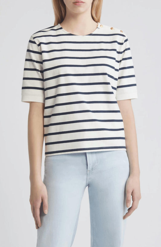 Frame - Button Detail Tee Top