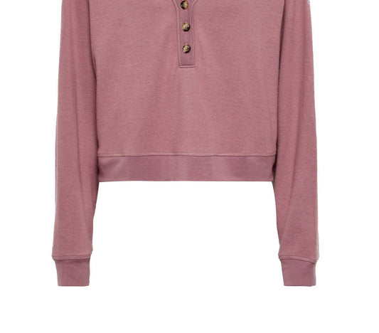 ALOLUX SOHO CROPPED HENLEY