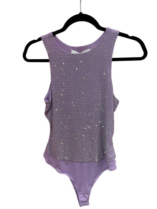 2.7 August Apparel - Rhinestone Nesh Bodysuit