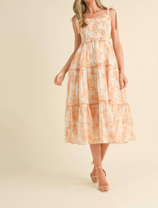 &Merci - Sunset Floral Midi Dress