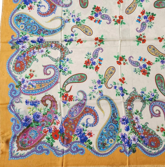 Etro - Women's Paisley & Floral Wool Blend Sheer Shawl Scarf