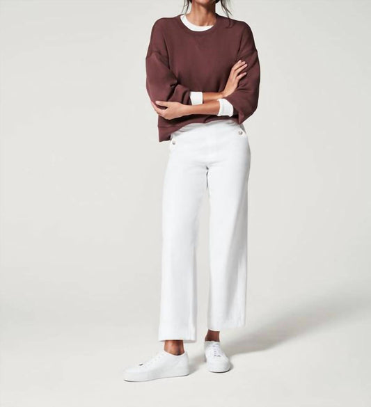 Spanx - Stretch Twill Cropped Wide Leg Pants