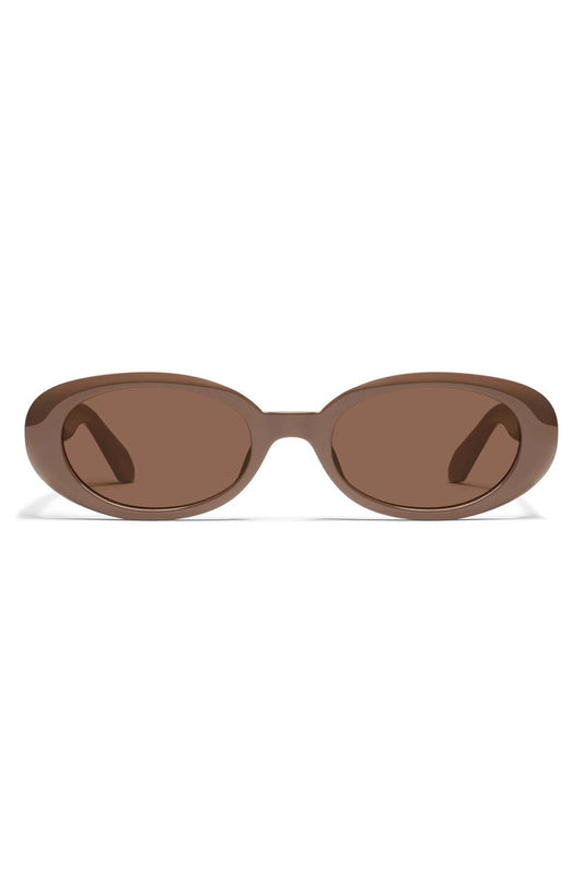 Quay - Women's Felt Cute 52mm Gradient Small Oval Sunglasses