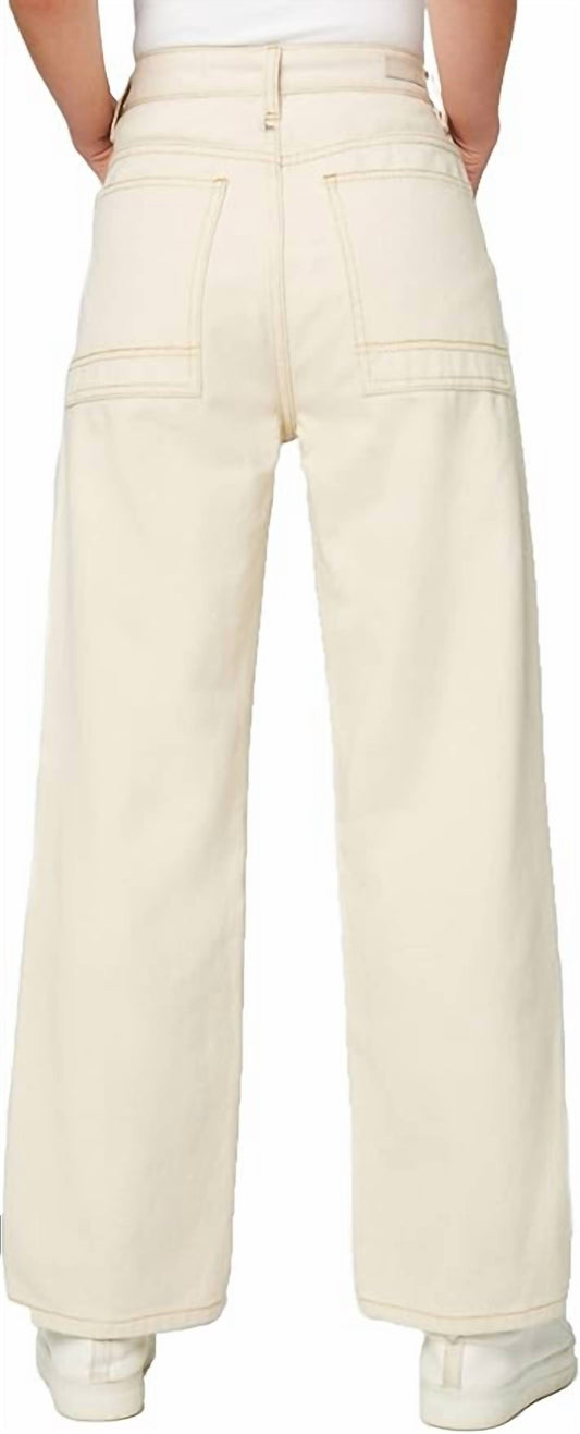 Blanknyc - Womens Straight Leg Twill Pants in Warm Whispers High Rise