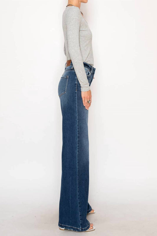 Artemis Vintage - Women's Eco Fabric High Rise Relaxed Flare Jeans