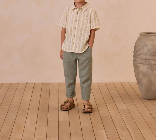 Rylee + Cru - Kid's Collared Short Sleeve Shirt