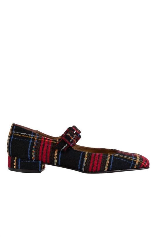 Penelope Chilvers - Women's Low Mary Jane Tartan Shoes