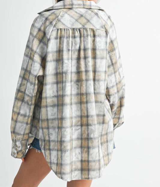 Aemi + Co - Women's Laura Plaid Washed Flannel Shirt
