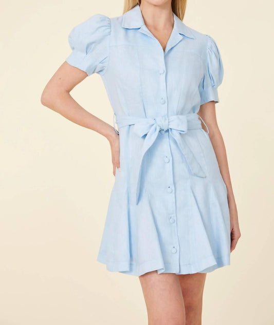 Dolce Cabo - Linen Belted Mini Dress