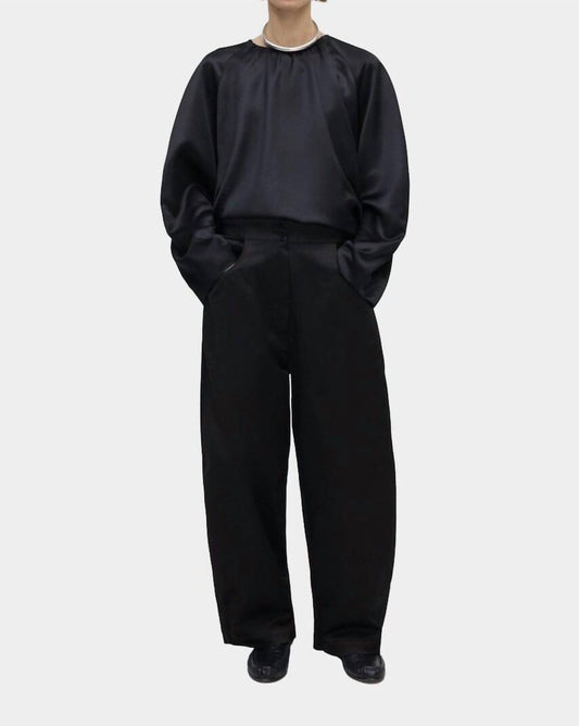 Cordera - Satin High Rise Curved Pants