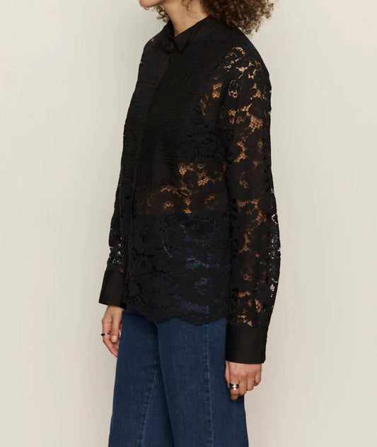 Sanctuary - Serendipity Lace Tuxedo Shirt