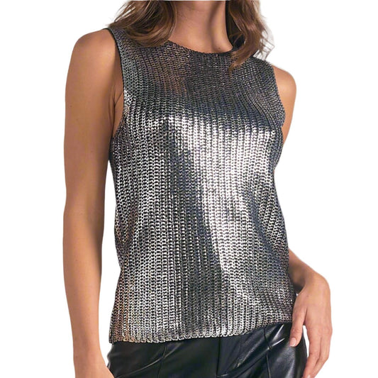 Elan - Shine On Sleeveless Sweater