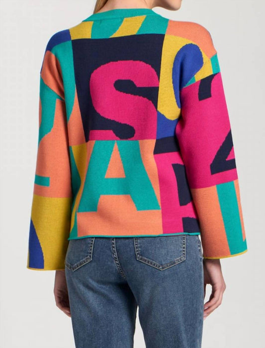 Apny - Graphic Graffiti Pullover Sweater