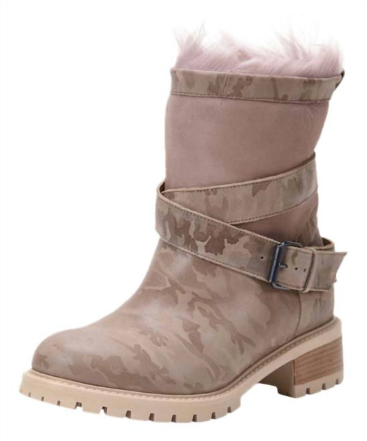 EMILINA WEATHERPROOF SHEARLING MOTO BOOT