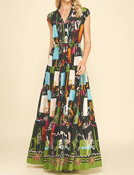 Pinch - Printed Tiered Maxi Dress