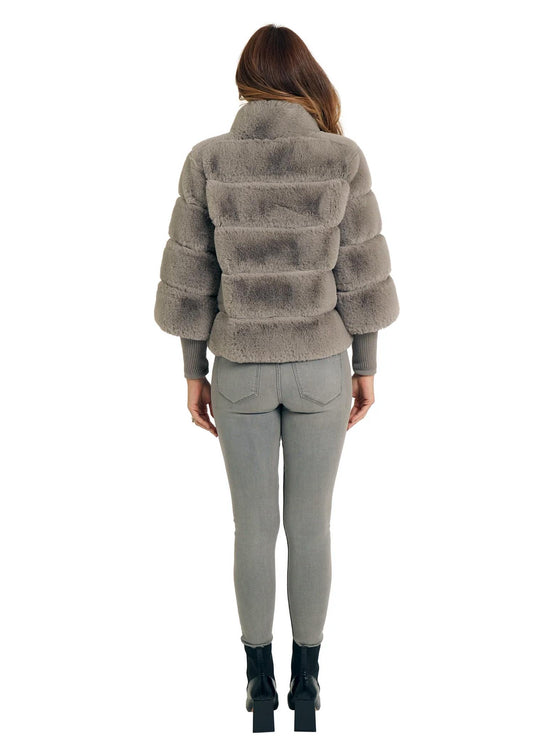Love Token - Sami Long Sleeve Faux Fur Jacket