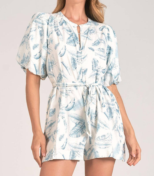 Elan - Lacy Lima Romper