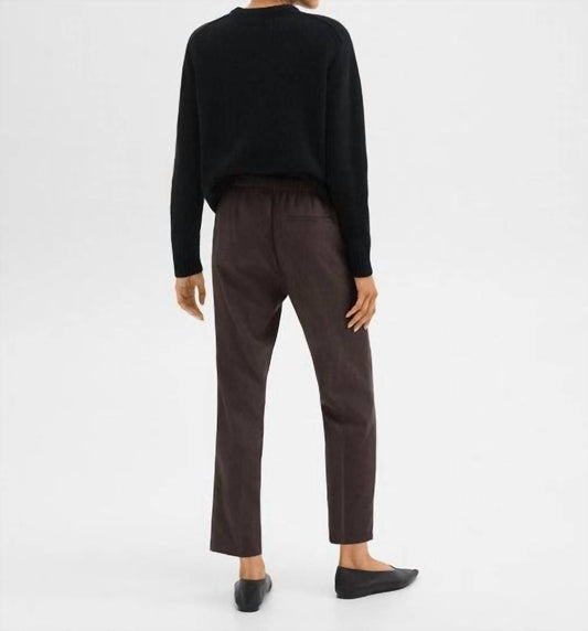 Theory - Treeca Pull-On Pant in Admiral Crepe