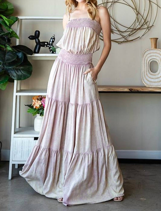 Oli & Hali - Mineral Washed Ruffle Jumpsuit