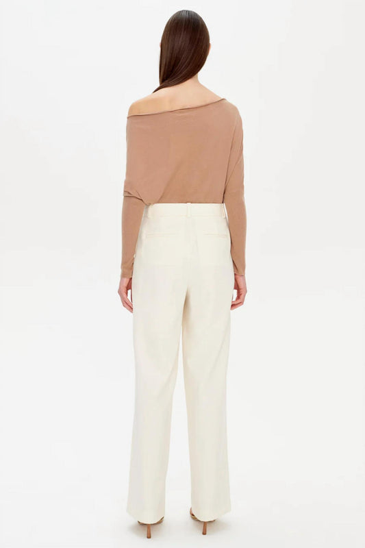 Jonathan Simkhai - Lavina Draped Off Shoulder Sweater