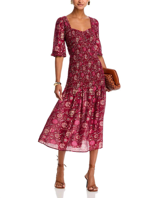 Sea - Famke Print Heart Neck Dress