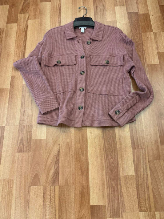 Tribal - WOMEN'S CROP KNIT SHACKET WITH PATCH POCKETS