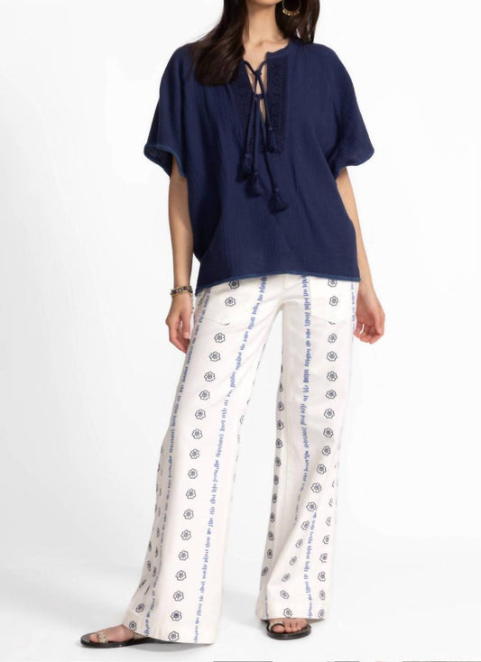 Johnny Was - Wide Leg Embroidered Trouser