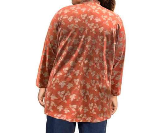 On The Plus Side - Mock Turtleneck Long Sleeve Sweater - Plus