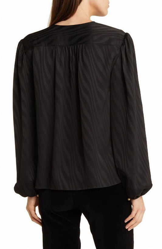 Frame - Print Keyhole Blouse