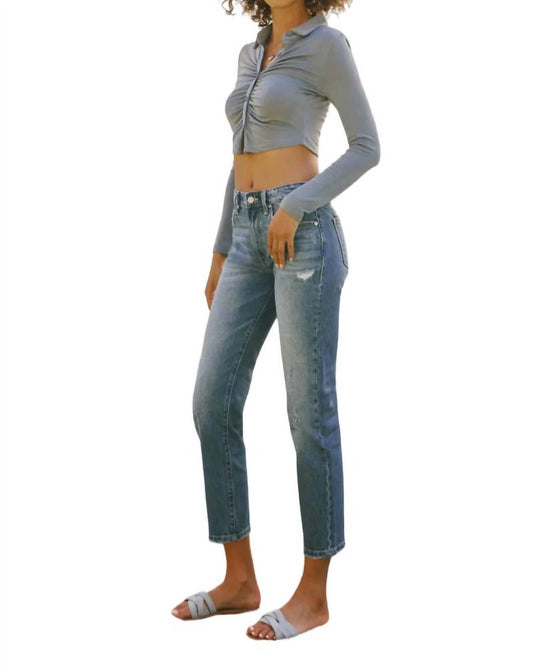 Kancan - High Rise Slim Straight Jean