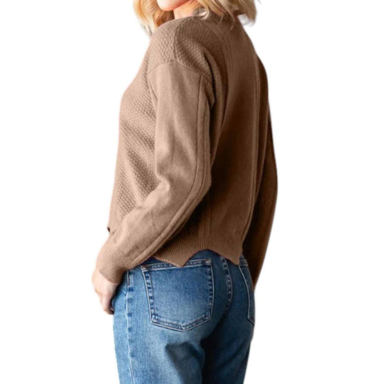 7Th Ray - Sabrina Zig Zag Hem Sweater