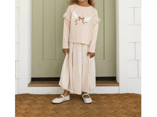 Rylee + Cru - Peace Ruffle Long Sleeve Tee