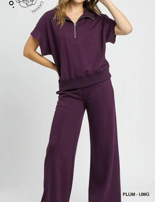 Umgee - High Waisted Sweatpants