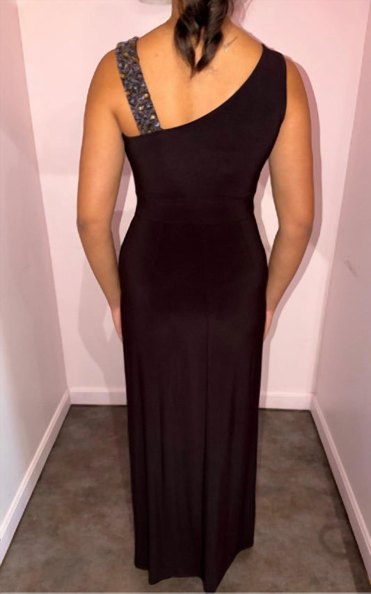 Decode 1.8 - Beaded One Shoulder Jersey Gown
