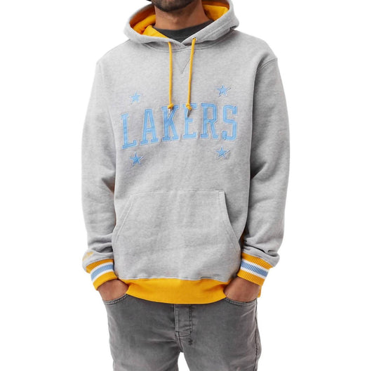Mitchell & Ness - MEN'S MINNEAPOLIS LAKERS PREMIUM FLEECE HOODIE