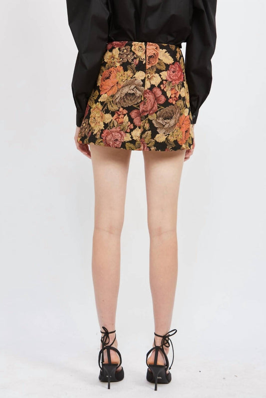 En Saison - Jardin Jacquard Mini Skort