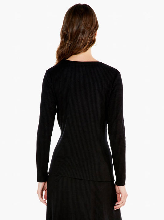 Nic + Zoe - Cozy Rib Twist Top