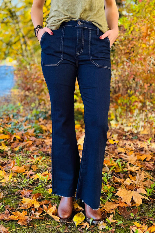 Hidden - Happi Flare With Utility Pocket Jeans