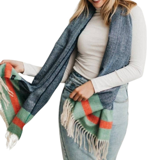 Pretty Simple - Stripe Fringe Scarf