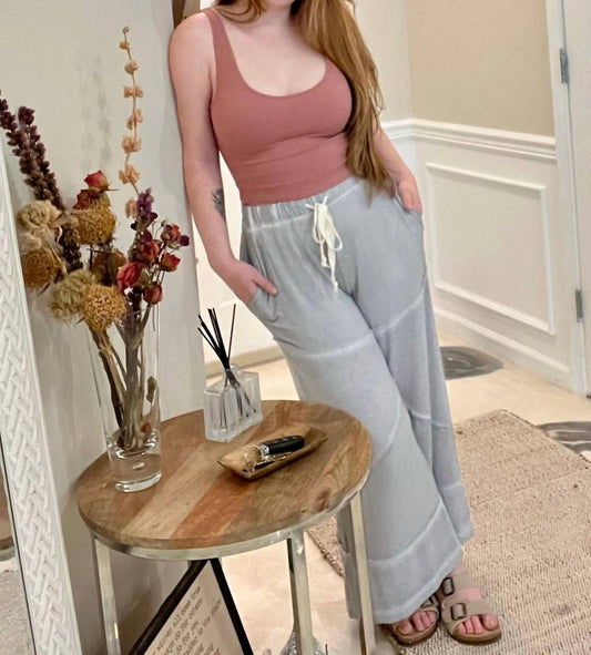 Contrast Knit Culottes