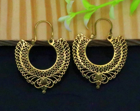 Baizaar - Women's Brass Eagle Earring