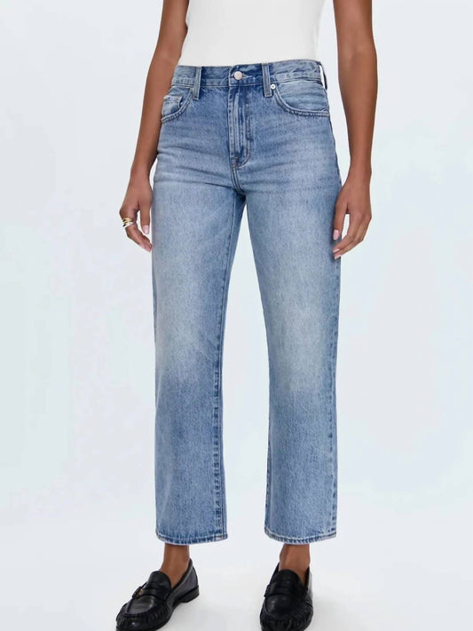 Pistola - Lexi Mid Rise Bowed Straight Jeans