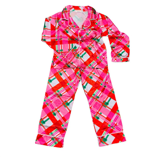 Tweenstyle - Tweens' Silky Holiday Plaid Lounge Set