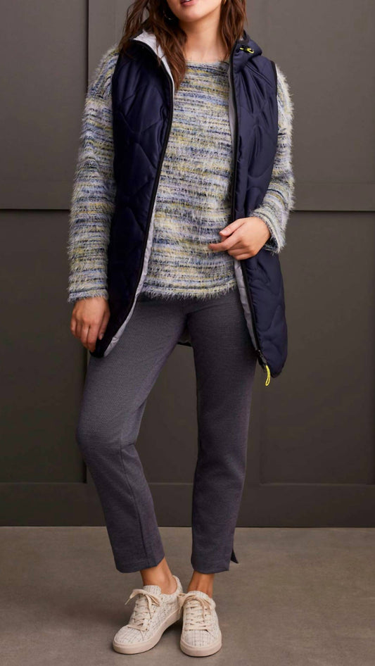 Tribal - REVERSIBLE HOODED PUFFER VEST