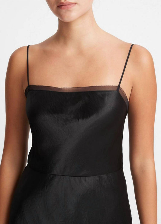 Vince - Sheer Panelled Slip Dress